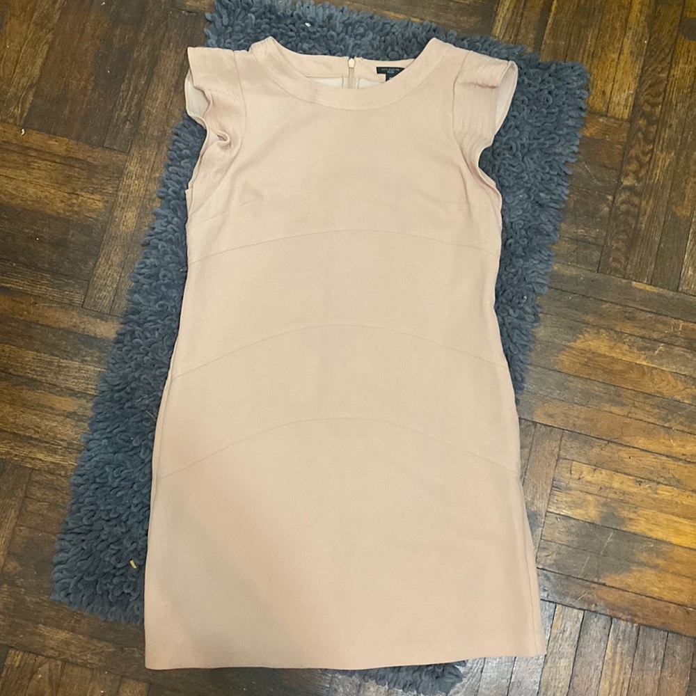 Ann Taylor Flutter Sleeve Sheath Dress